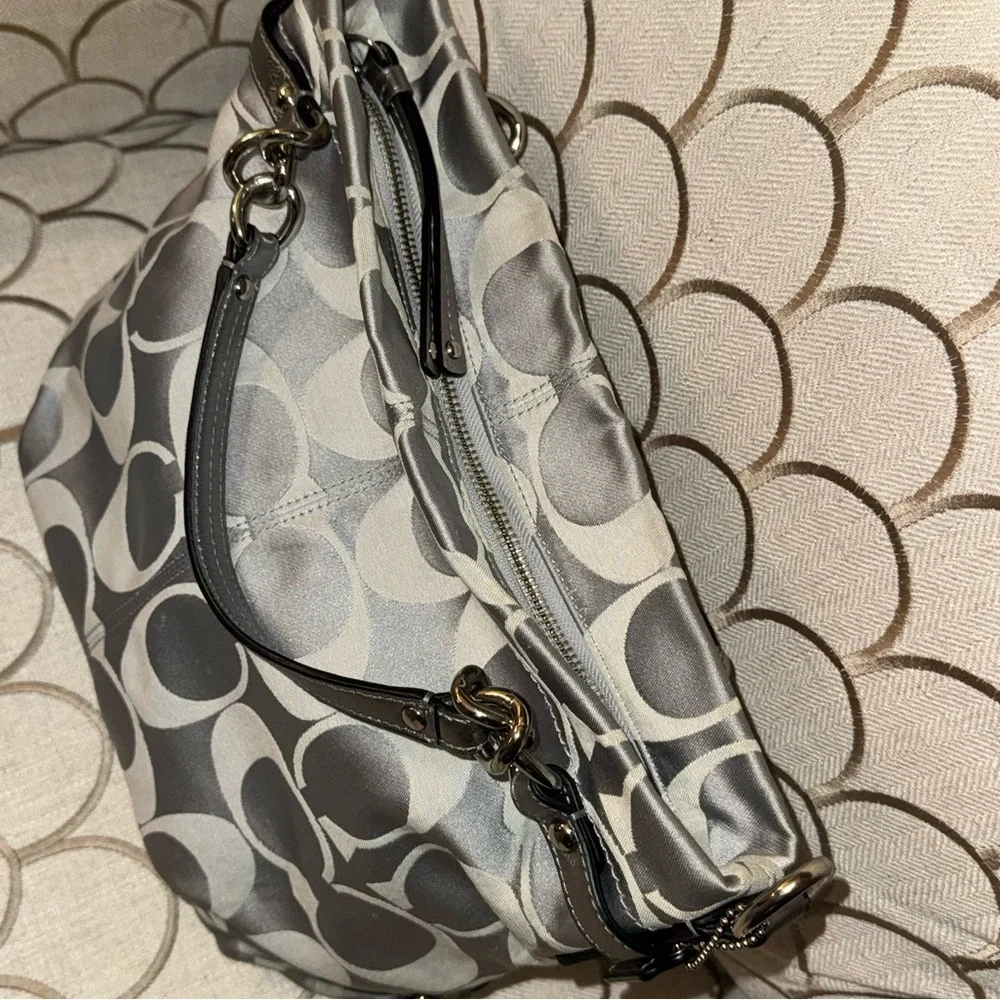 Coach Brooke Sateen Signature Shoulder Bag L1176- F17183 - Picture 6 of 16